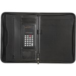 SPIRAX SLIMLINE ZIPPERED COMPENDIUM A4 BLACK