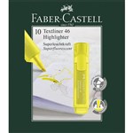 FABERCASTELL TEXTLINER ICE HIGHLIGHTER CHISEL YELLOW BOX 10