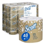 SCOTT TOILET TISSUE 2 PLY 400 SHEETS WHITE ROLL WHITE CARTON 48