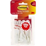 COMMAND ADHESIVE HOOKS AND CLIPS SMALL VALUE PACK