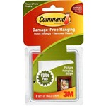 COMMAND PICTURE HANGING STRIP SMALL WHITE VALUE PACK 8 PAIRS