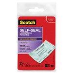 SCOTCH LS851 SELF LAMINATING POUCH BUSINESS CARD 61 X 98MM CLEAR PACK 25