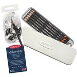 DERWENT GRAPHIC PENCIL ASSORTED TIN 6