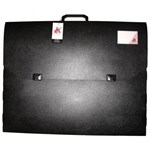 COLBY ART CARRY CASE PP EMBOSSED WITH HANDLE AND CLIP A2 BLACK