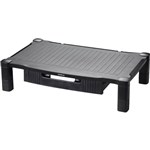 INITIATIVE EXTRA WIDE MONITOR STAND WITH DRAWER BLACK
