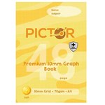 PICTOR PREMIUM PRO GRAPH BOOK A4 48 PAGE 10MM GRAPH PP 70GSM SUN