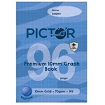 PICTOR PREMIUM PRO GRAPH BOOK A4 96 PAGE 10MM GRAPH PP 70GSM NEPTUNE