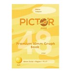 PICTOR PREMIUM GRAPH BOOK MINI 225 X 175MM 48 PAGE 10MM GRAPH 70GSM SUN