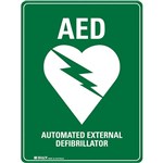 TRAFALGAR AUTOMATIC EXTERNAL DEFIBRILLATOR SIGN 225 X 300MM POLYPROPYLENE
