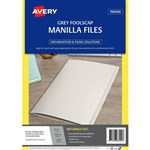 AVERY 88229 MANILLA FOLDER FOOLSCAP GREY PACK 20