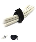 8WARE VELCRO CABLE TIE ONE SIDED HOOK  LOOP 12MM X 25M  BLACK