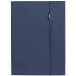 MARBIG PROFESSIONAL COMPENDIUM WITH PHONE STAND A4 NAVY BLUE