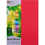 QUILL XL MULTIBOARD 210GSM A4 RED PACK 50
