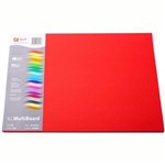 QUILL XL MULTIBOARD 210GSM A3 RED PACK 25