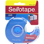 SELLOTAPE GIFT TAPE WITH DISPENSER 18MM X 25M