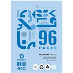 OLYMPIC GH596P ECO GRAPH BOOK 5MM 70GSM 96 PAGE A4