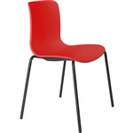 DAL ACTI CHAIR 4LEG BLACK POWDERCOAT FRAME POLYPROP SHELL