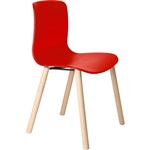 DAL ACTI CHAIR 4LEG TIMBER FRAME POLYPROP SHELL