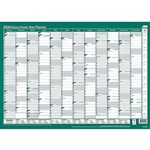SASCO 10597 GREEN 500 X 700MM YEAR PLANNER