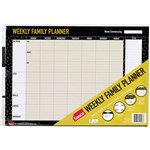 SASCO UNDATED ERASABLE WEEKLY FAMILY PLANNER A3