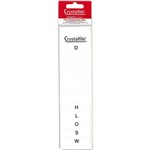 CRYSTALFILE INDICATOR TAB INSERTS AZ WHITE PACK 52