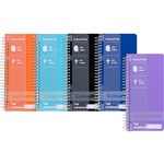COLOURHIDE TALL NOTEBOOK 200 PAGES 79 X 164MM ASSORTED PACK 5