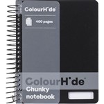 COLOURHIDE MY CHUNKY NOTEBOOK 400 PAGE BLACK