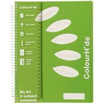 COLOURHIDE 5SUBJECT NOTEBOOK 250 PAGE A4 GREEN