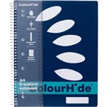 COLOURHIDE 5SUBJECT NOTEBOOK 250 PAGE A4 NAVY