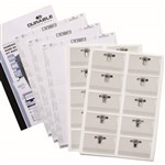 DURABLE NAME BADGE COMBI CLIP AND INSERTS 54 X 90MM CLEAR PACK 20