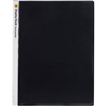 MARBIG DISPLAY BOOK NONREFILABLE INSERT COVER 40 POCKET A4 CLEARBLACK