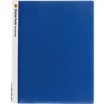 MARBIG DISPLAY BOOK NONREFILABLE INSERT COVER 20 POCKET A4 CLEARBLUE
