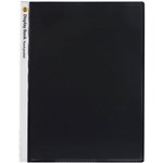 MARBIG DISPLAY BOOK NONREFILABLE INSERT COVER 20 POCKET A4 CLEARBLACK