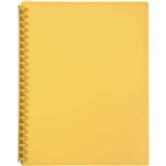 MARBIG DISPLAY BOOK REFILLABLE 20 POCKET A4 YELLOW