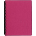MARBIG DISPLAY BOOK REFILLABLE 20 POCKET A4 PINK