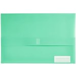 MARBIG POLYPICK DOCUMENT WALLET FOOLSCAP TEAL