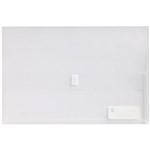 MARBIG POLYPICK DOCUMENT WALLET FOOLSCAP CLEAR