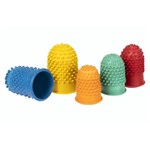 REXEL THIMBLETTES FINGER CONES ASSORTED SIZE AND COLOURS PACK 15