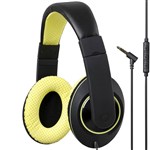 KENSINGTON HEADPHONES WITH INLINE MIC AND VOLUME CONTROL GREEN