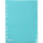 MARBIG PROFESSIONAL ANTIMICROBIAL DIVIDER PP 10TAB A4 BLUE