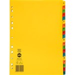 MARBIG DIVIDER MANILLA AZ TAB A4 BRIGHT ASSORTED