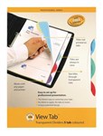 MARBIG DIVIDERS VIEW TAB 10 TAB COLOUR BULK PACK 10