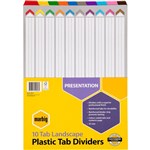 MARBIG DIVIDER LANDSCAPE MANILLA 10TAB A3 ASSORTED