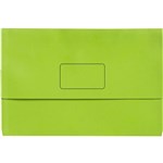 MARBIG SLIMPICK DOCUMENT WALLET FOOLSCAP GREEN