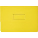 MARBIG SLIMPICK DOCUMENT WALLET FOOLSCAP YELLOW