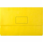 MARBIG SLIMPICK DOCUMENT WALLET FOOLSCAP BRIGHTS YELLOW PACK 10