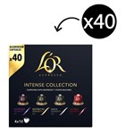 LOR ESPRESSO COFFEE CAPSULES INTENSE COLLECTION MIX VARIETY PACK 40