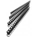 REXEL PLASTIC BINDING COMB ROUND 21 LOOP 50MM A4 BLACK BOX 50