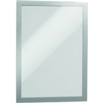 DURABLE DURAFRAME MAGNETIC FRAME A4 SILVER PACK 5