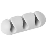 DURABLE CAVOLINE SELF ADHESIVE CABLE MANAGEMENT CLIPS 3 CABLES GREY PACK 2